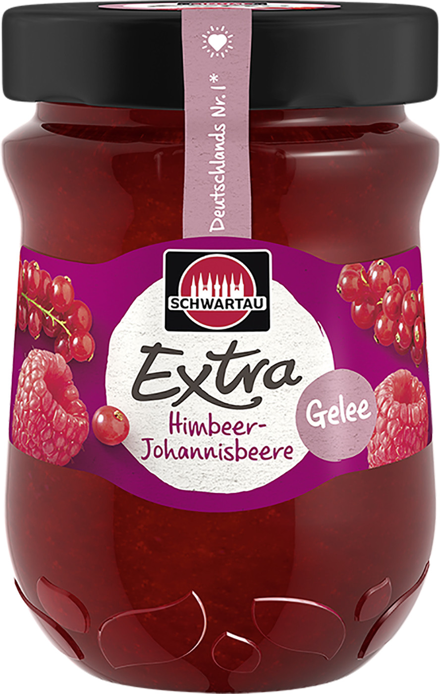 Schwartau Extra Himbeer-Johannisbeer Gelee 340G