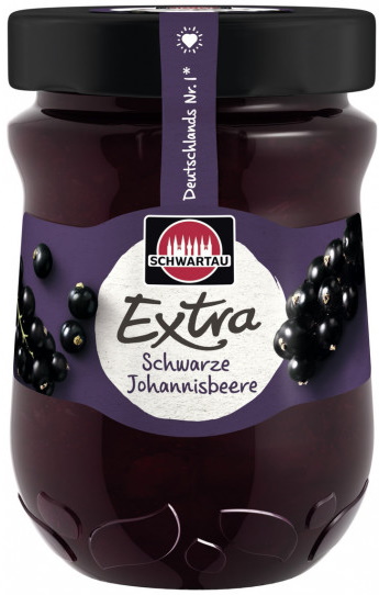 Schwartau Extra Schwarze Johannisbeere 340G Schwartau Extra Schwarze Johannisbeere 340G