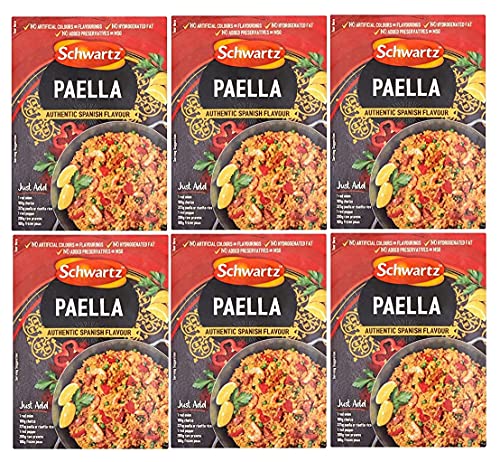 Schwartz Paella Seasoning (Authentic Spanish Flavour) 30g - Pack of 6 von Schwartz