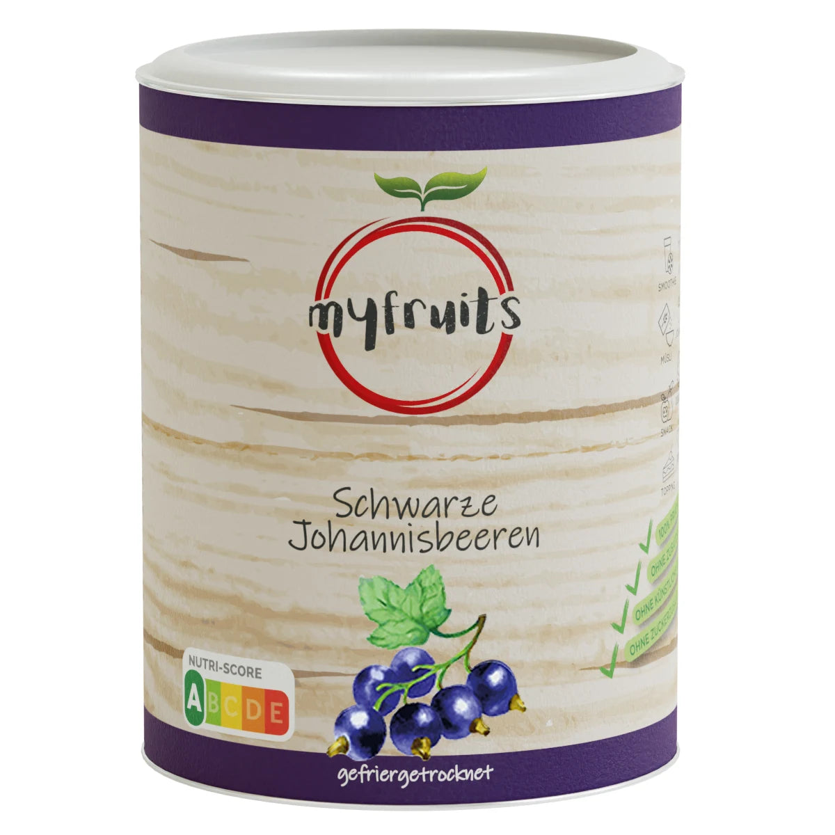 Schwarze Johannisbeeren, gefriergetrocknet Schwarze Johannisbeeren, gefriergetrocknet