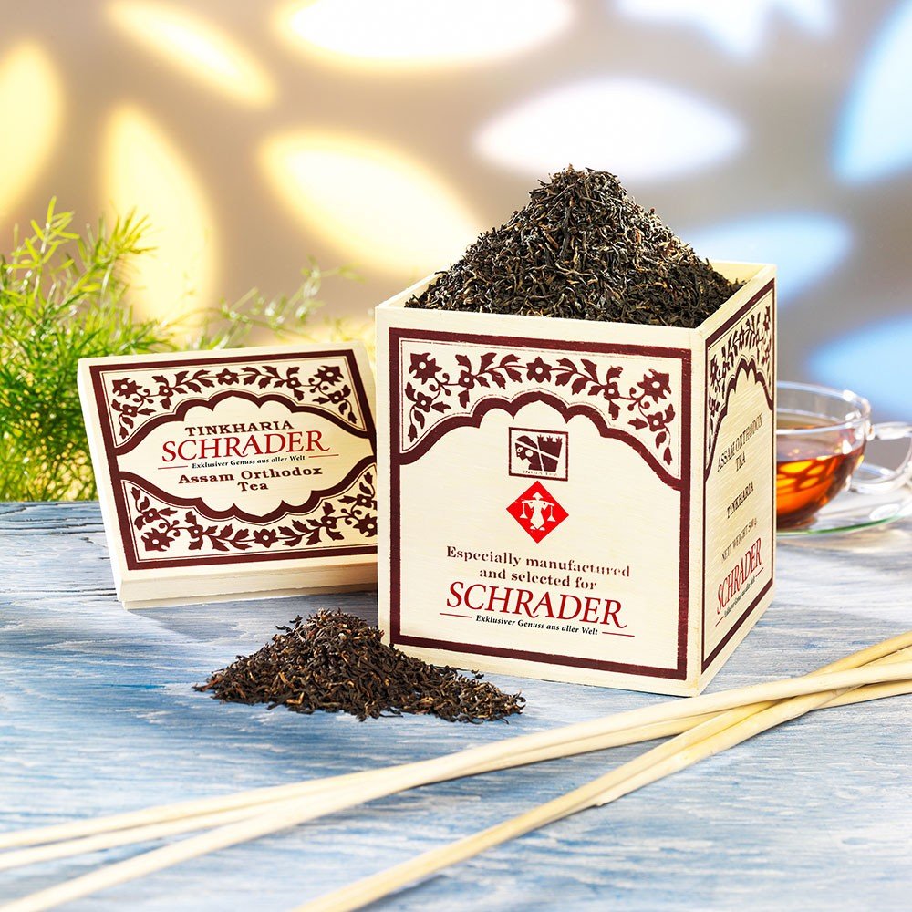 Schrader Schwarzer Tee Assam Tinkharia TGFOP1 von Schrader