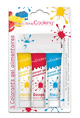 Scrapcooking Farbgele (Rot/Blau/Gelb) (3 x 20 g)