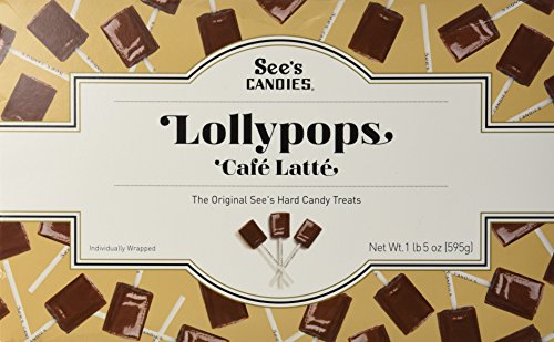 See's Candies 1 lb. 5 oz. Cafe Latte Lollypops See's Candies 1 lb. 5 oz. Cafe Latte Lollypops