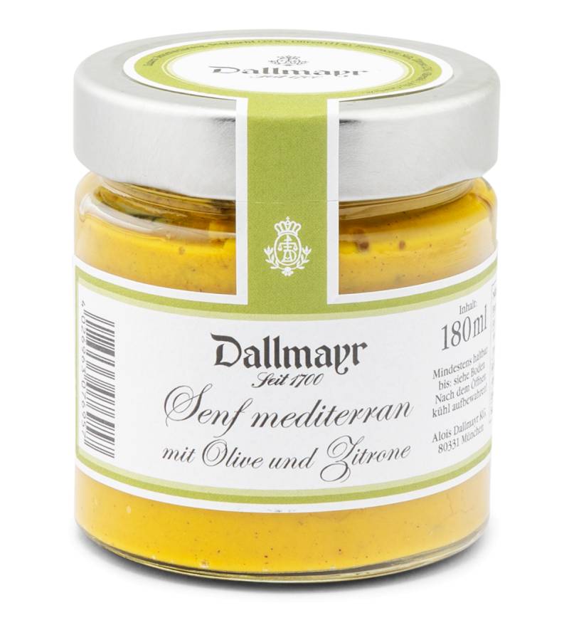 Senf mediterran mit Olive und Zitrone von Alois Dallmayr KG