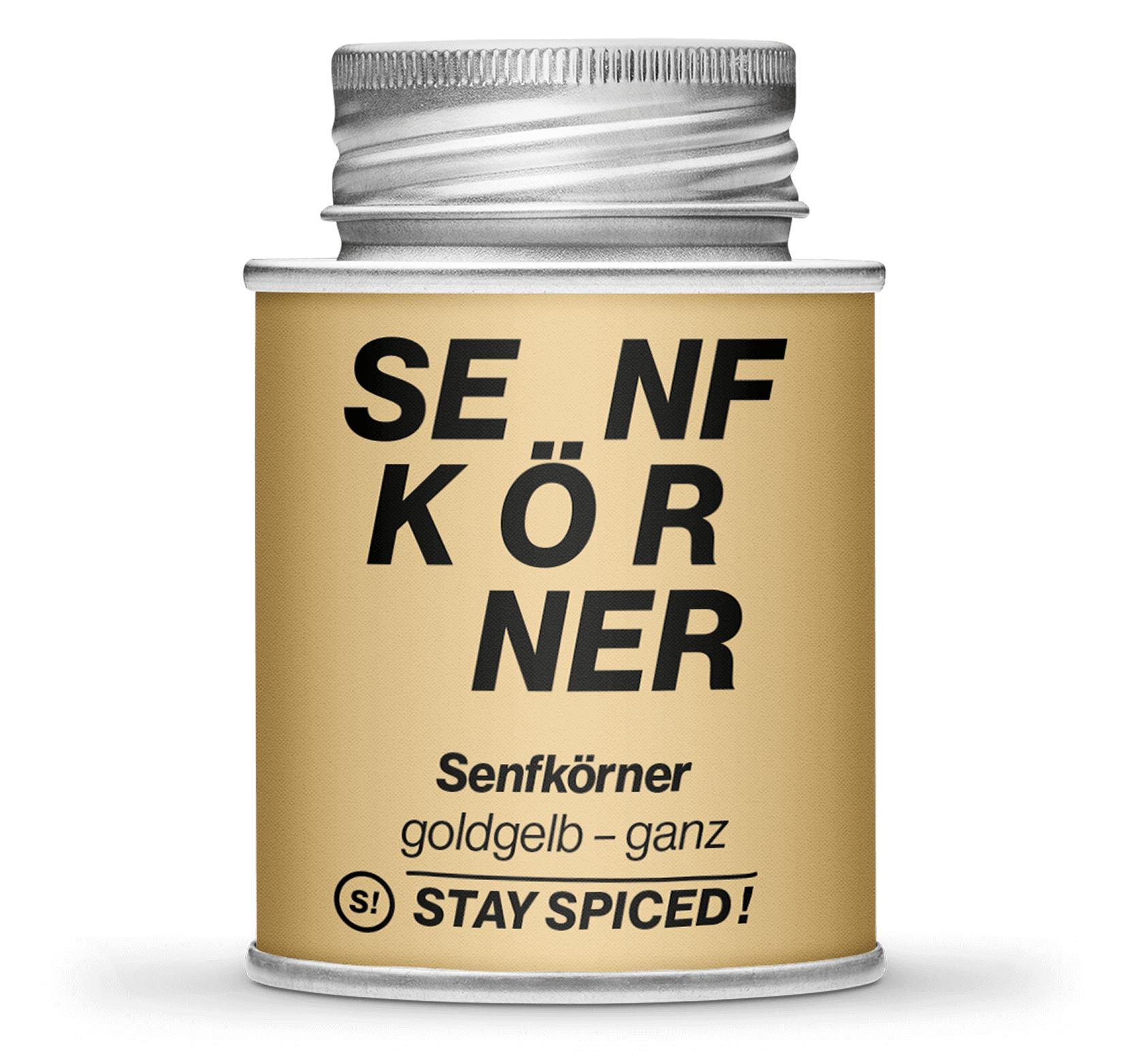 Senfkörner goldgelb ganz, 170ml Schraubdose Senfkörner goldgelb ganz, 170ml Schraubdose