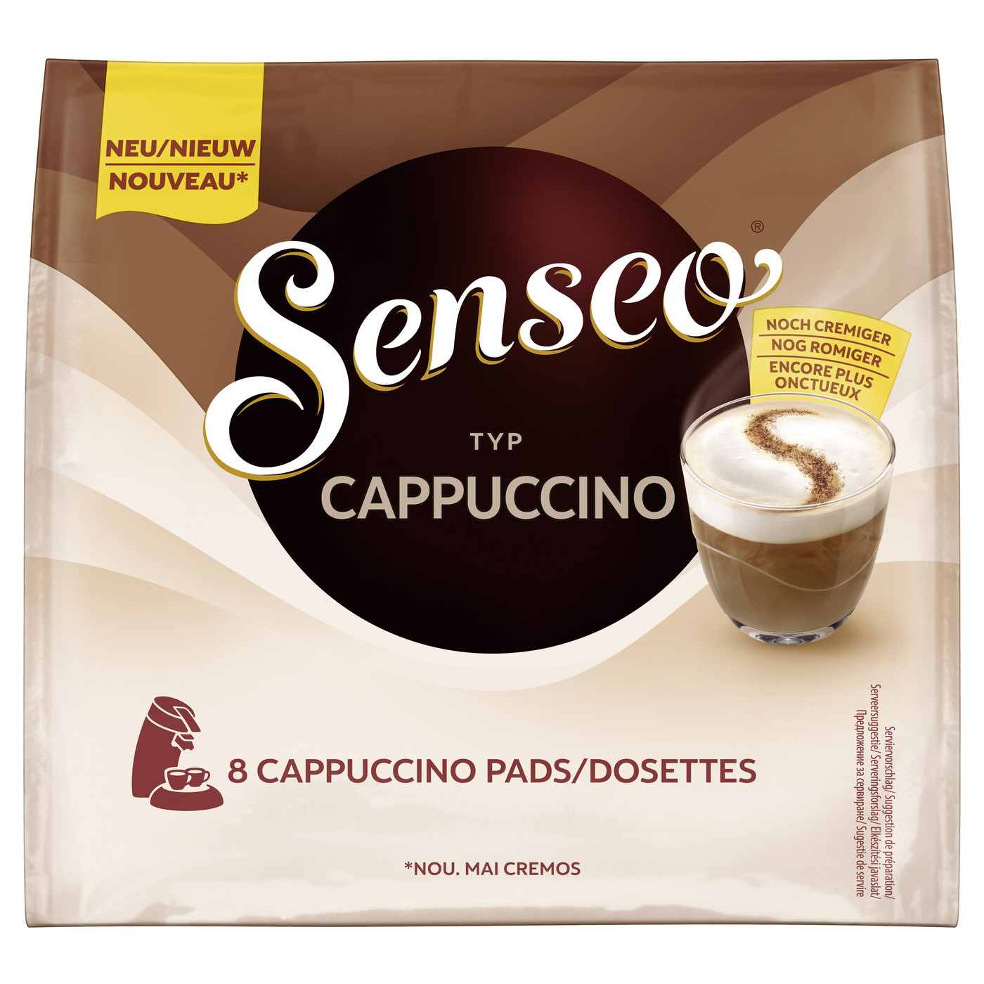 Senseo Pads Typ Cappuccino 8ST 92G