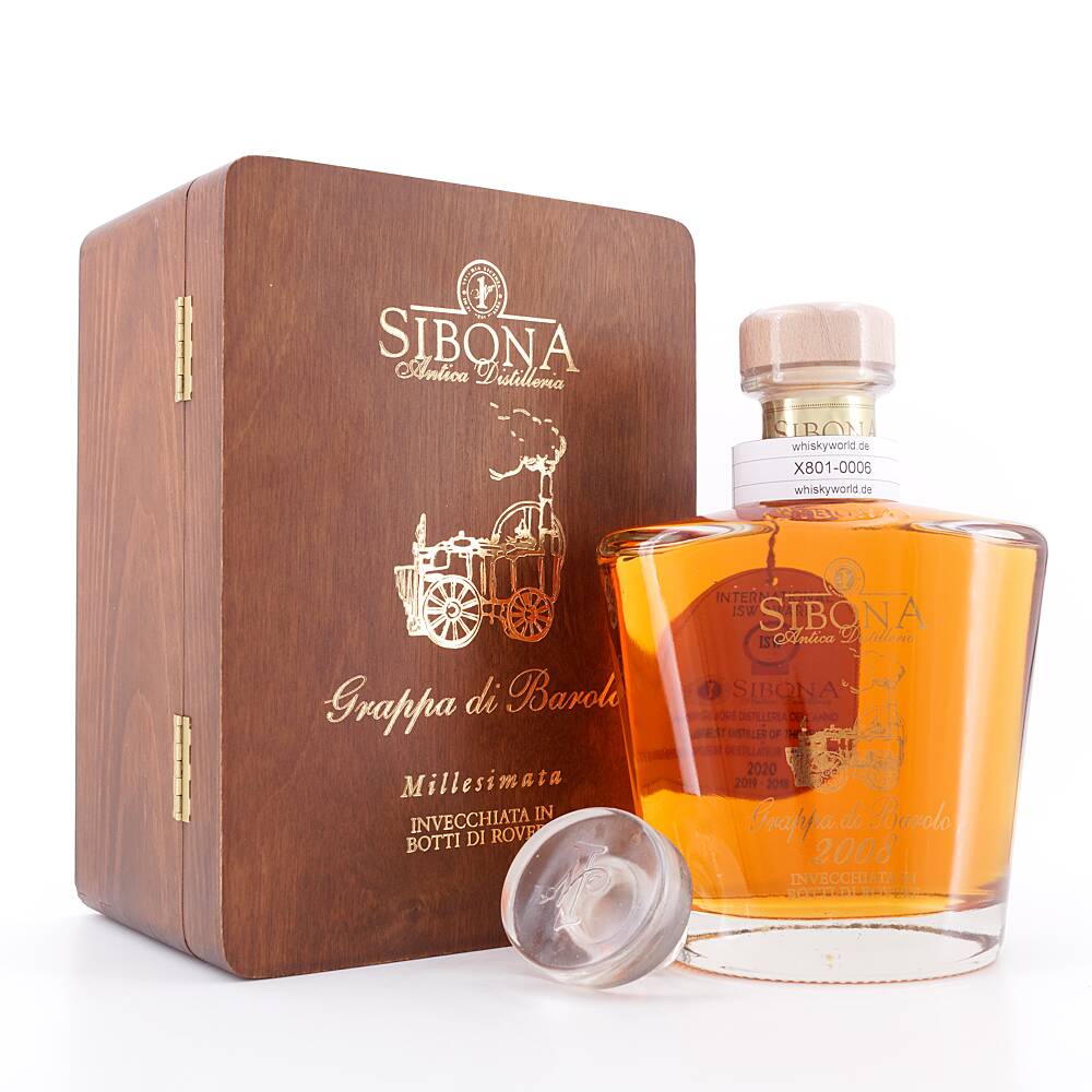 Sibona Grappa di Barolo Invecchiata Jahrgang 2009 0,70 L/ 44.0% vol Sibona Grappa di Barolo Invecchiata Jahrgang 2009 0,70 L/ 44.0% vol
