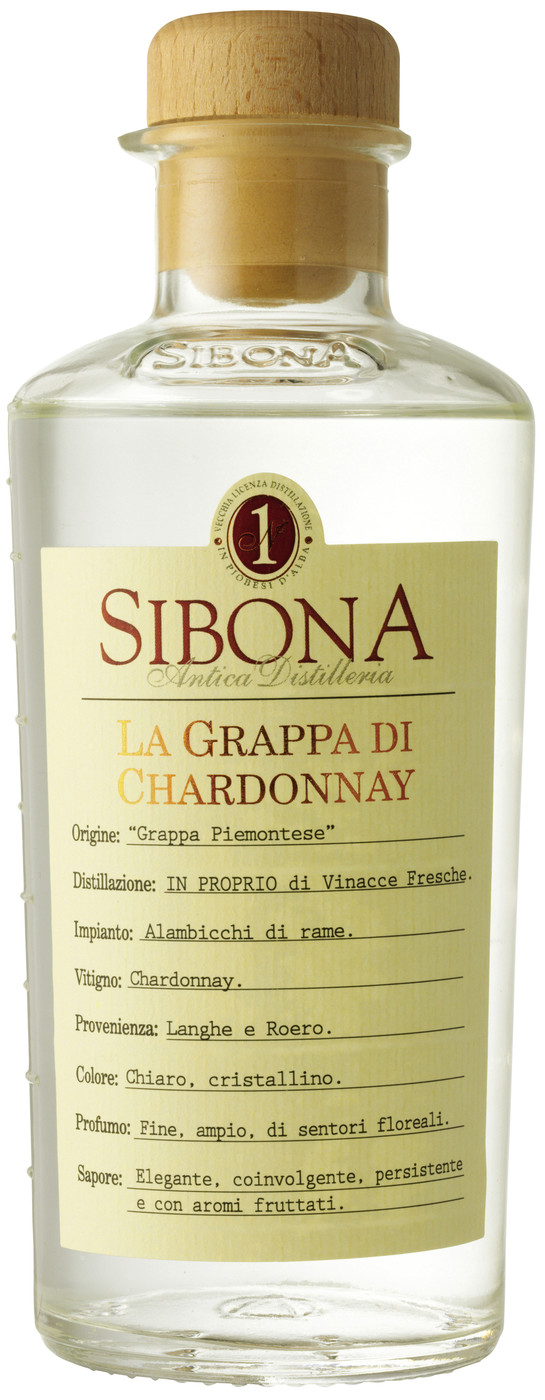 Sibona Grappa di Chardonnay 0,5L