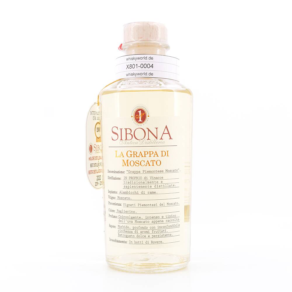 Sibona La Grappa Di Moscato 0,50 L/ 40.0% vol Sibona La Grappa Di Moscato 0,50 L/ 40.0% vol