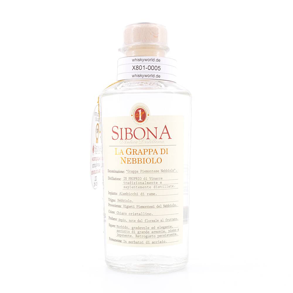 Sibona La Grappa Di Nebbiolo 0,50 L/ 40.0% vol Sibona La Grappa Di Nebbiolo 0,50 L/ 40.0% vol
