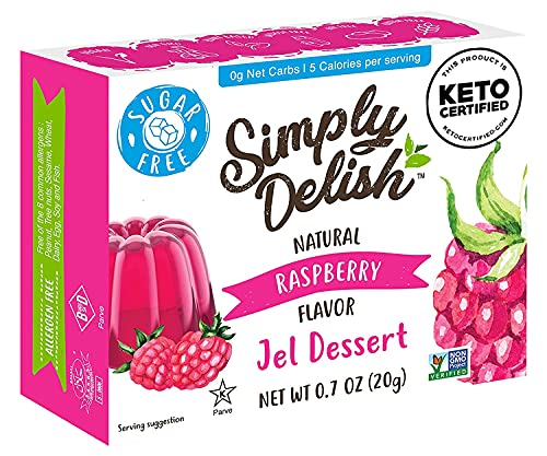 Simply Delish - Jel Dessert Raspberry - 0.7 oz. Simply Delish - Jel Dessert Raspberry - 0.7 oz.