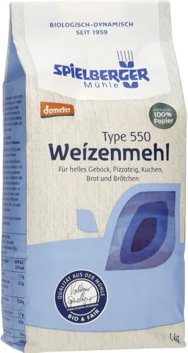Weizenmehl Tpye 550, demeter 1 x 1 kg von Spielberger
