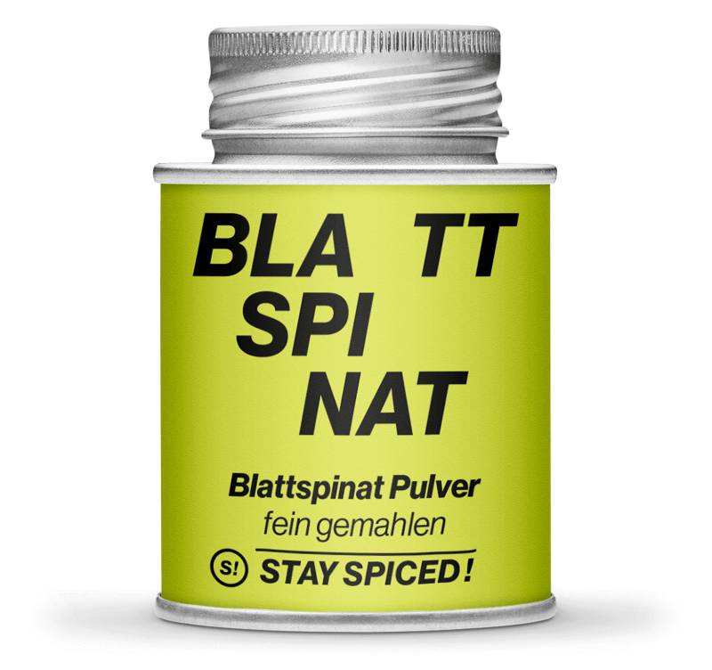 Spinat Pulver - Blattspinat - fein gemahlen, 170ml Schraubdose