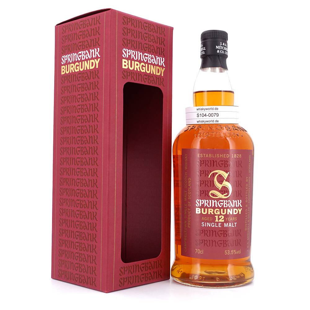 Springbank 12 Jahre Burgundy Wood Cask strength 0,70 L/ 53.5% vol Springbank 12 Jahre Burgundy Wood Cask strength 0,70 L/ 53.5% vol