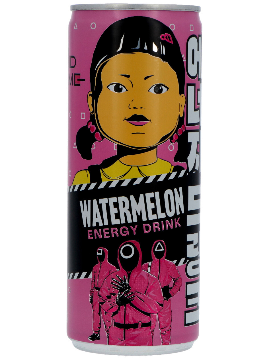 Squid Game Energy Drink Watermelon 0,25L Squid Game Energy Drink Watermelon 0,25L