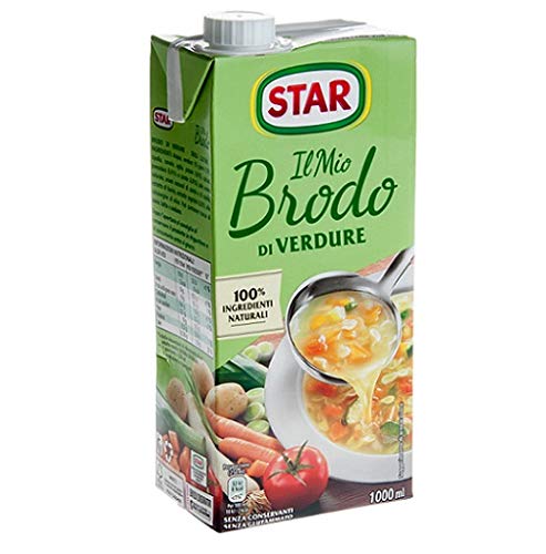Star brodo Vegetarisch Brühe Flüssigkeit reich an Geschmack Fertiggerichte 1Lt von Star