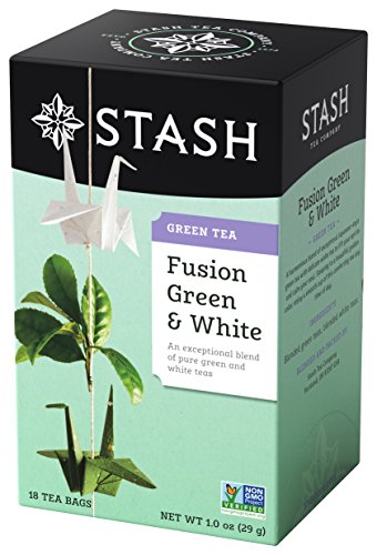 Stash, Fusion Green & White Tea, Tea Bags, 18 ct