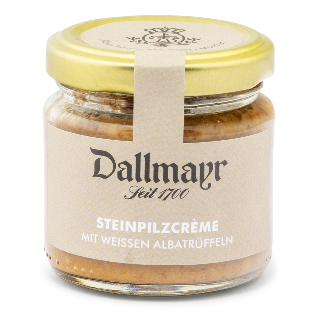 Steinpilzcreme mit weißem Alba-Trüffel Steinpilzcreme mit weißem Alba-Trüffel von Alois Dallmayr KG