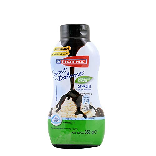 Stevia Chocolate Syrup From Greece for Ice Creams, Yogurt and Wafers - 350g by N/A von Jotis