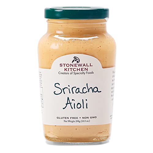 Stonewall Kitchen Sriracha Aioli, 298g Glas – Scharfe Sriracha-Aioli mit sonnengereiften Chilis, Perfekt für Burger und mehr von Stonewall Kitchen