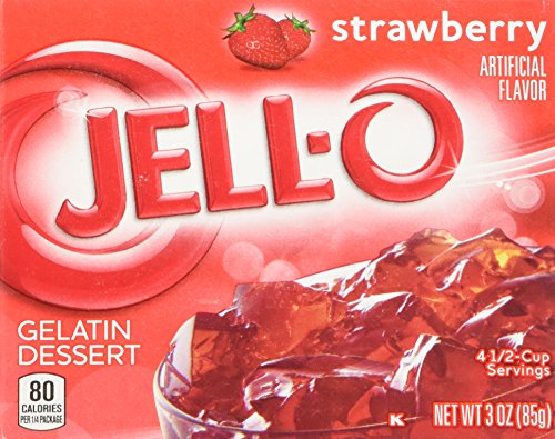 Strawberry jell-o Gelatine, 85 G Box (4er Pack)
