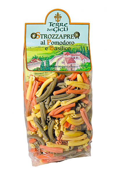 "Strozzapreti" mit Tomaten und Basilikum von Terre dei Gigli