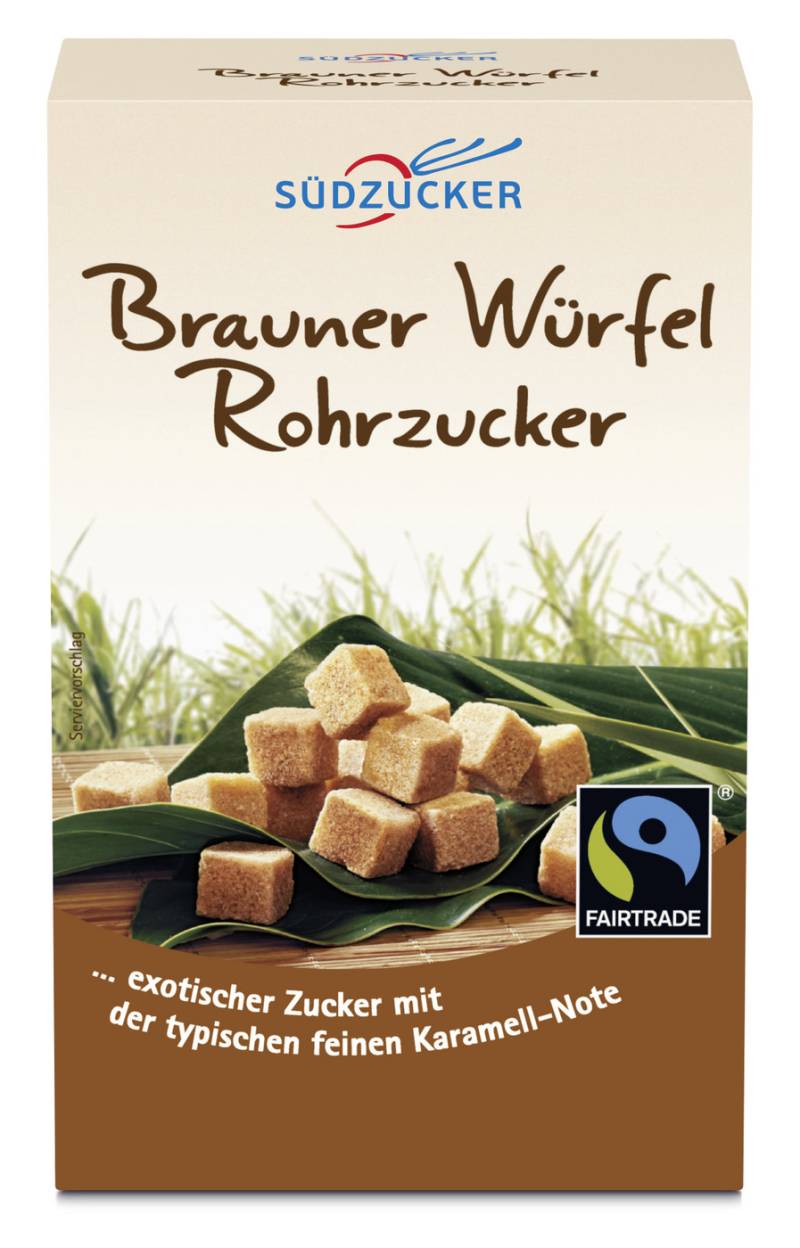 Südzucker Brauner Würfel-Rohrzucker Fairtrade 500G