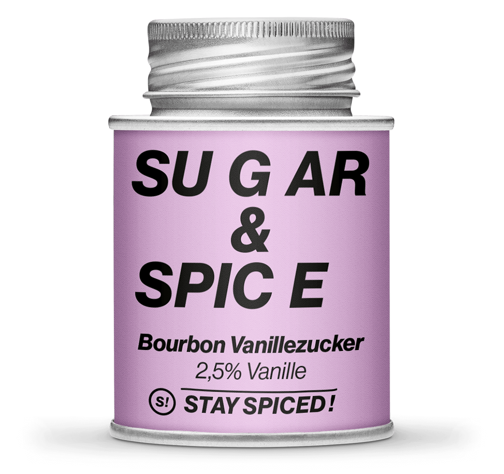 Sugar & Spice - Bourbon Vanille (2,5% Vanille), 170ml Schraubdose