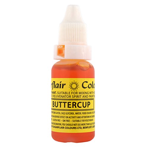 SugarFlair essbare lebensmittel Farbe konzentriert Flüssigkeitströpfchen 14ml BUTTERCUP