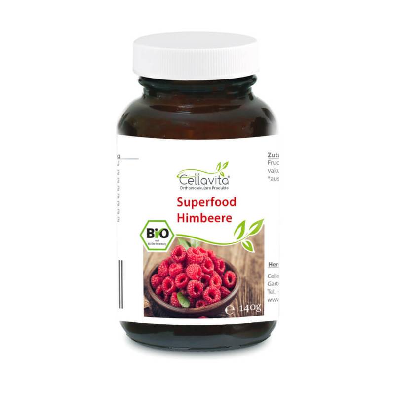 Superfood Himbeere bio 140g im Glas