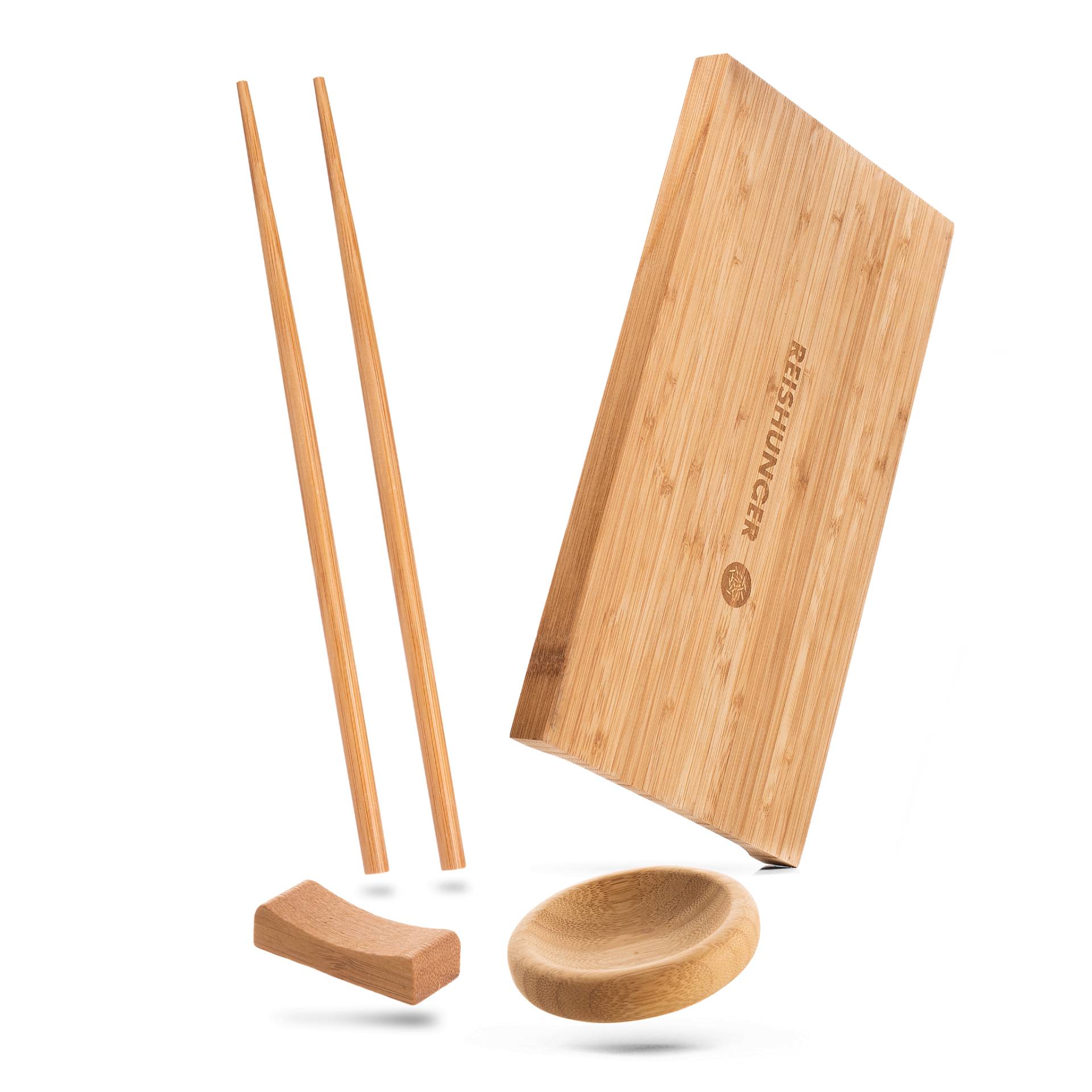 Sushi Servier Set aus Bambus (2er Set)