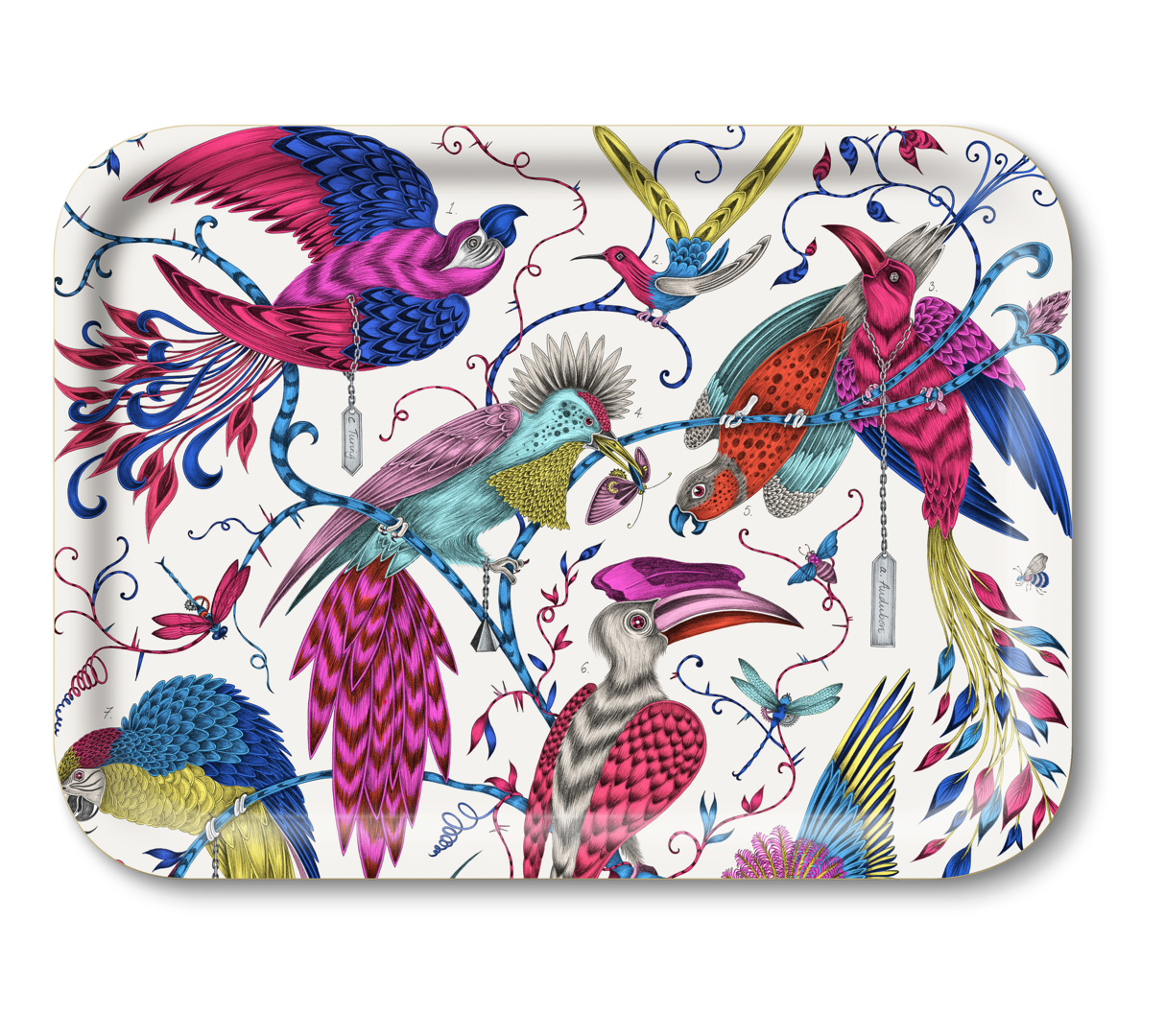 Tablett Audubon Vögel bunt Jamida of Sweden Tablett Audubon Vögel bunt Jamida of Sweden von Jamida AB