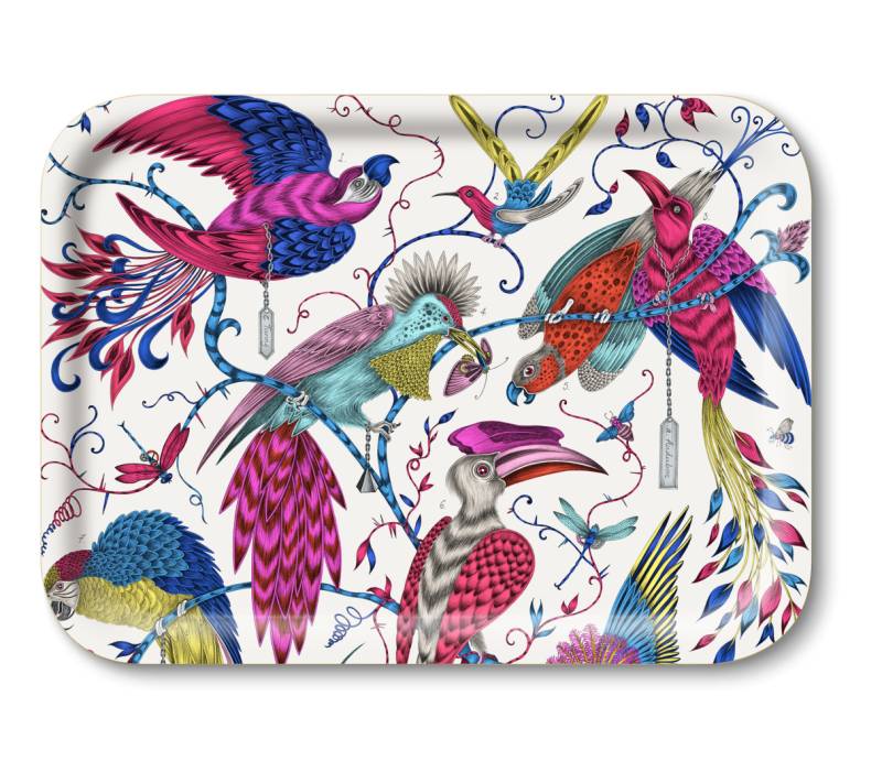 Tablett Audubon Vögel bunt Jamida of Sweden von Jamida AB
