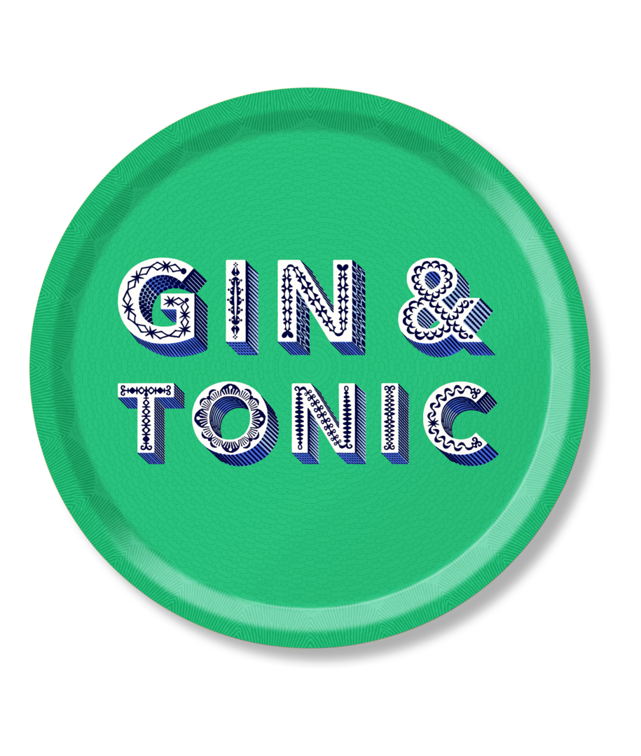 Tablett Gin Tonic Grün Tablett Gin Tonic Grün von Jamida AB