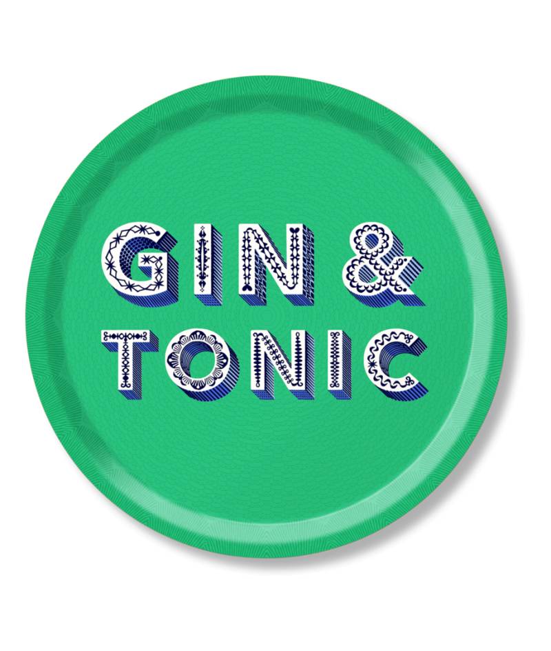 Tablett Gin Tonic Grün von Jamida AB