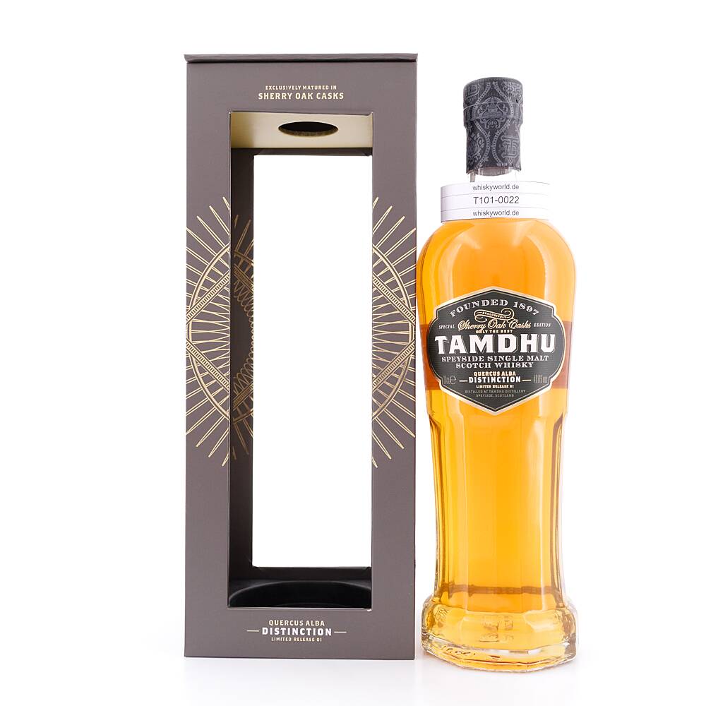 Tamdhu Quercus Alba Distinction Special Sherry Oak 0,70 L/ 48.0% vol Tamdhu Quercus Alba Distinction Special Sherry Oak 0,70 L/ 48.0% vol
