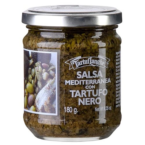 TartufLanghe Salsa Mediterranea, Tapenade mit Trüffeln, 180g.