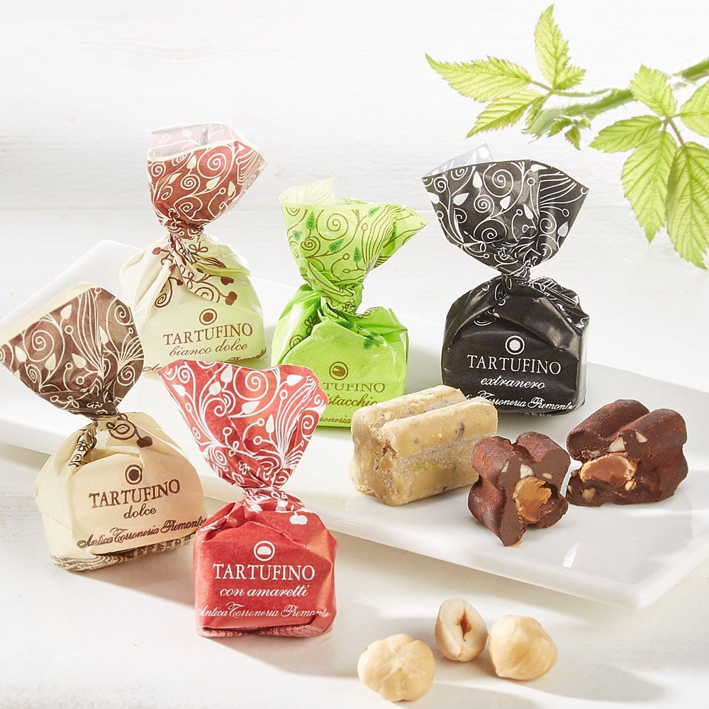 Tartufino Mini-Schokoladentrüffel gemischt aus dem Piemont von Antica Torroneria Piemontese