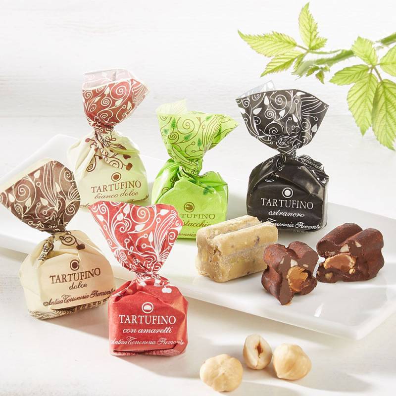 Tartufino Mini-Schokoladentrüffel gemischt aus dem Piemont von Antica Torroneria Piemontese