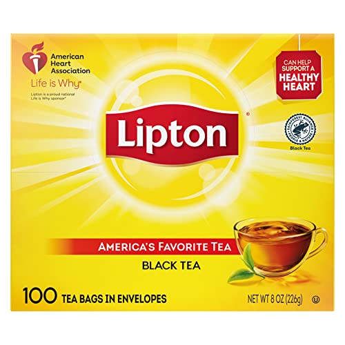 Tea Bags, Regular, 100/Box von Lipton