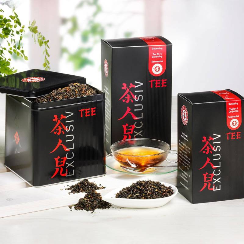 Schrader Tee Nr. 6 Schwarzer Tee Darjeeling Orange Pekoe Bio von Schrader