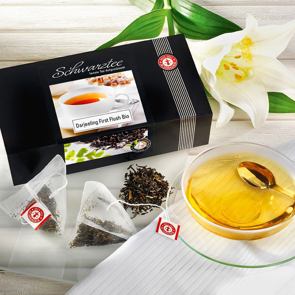 Schrader Teebeutel Darjeeling First Flush Blend Bio Schrader Teebeutel Darjeeling First Flush Blend Bio von Schrader