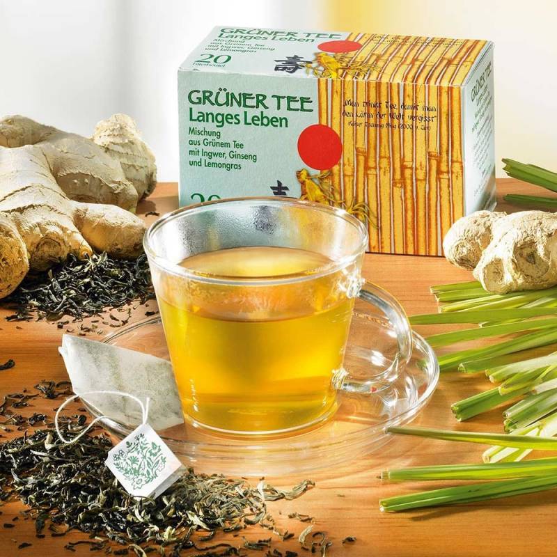 Teebeutel Grüner Tee Langes Leben von Abtswinder Naturheilmittel
