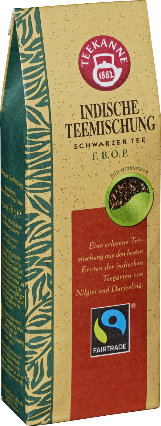 Teekanne Fairtrade Indische Teemischung Schwarzer Tee 250G Teekanne Fairtrade Indische Teemischung Schwarzer Tee 250G