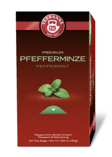 Teekanne Premium Pfefferminze 20 Beutel, 2er Pack (2 x 45 g Packung) von Teekanne