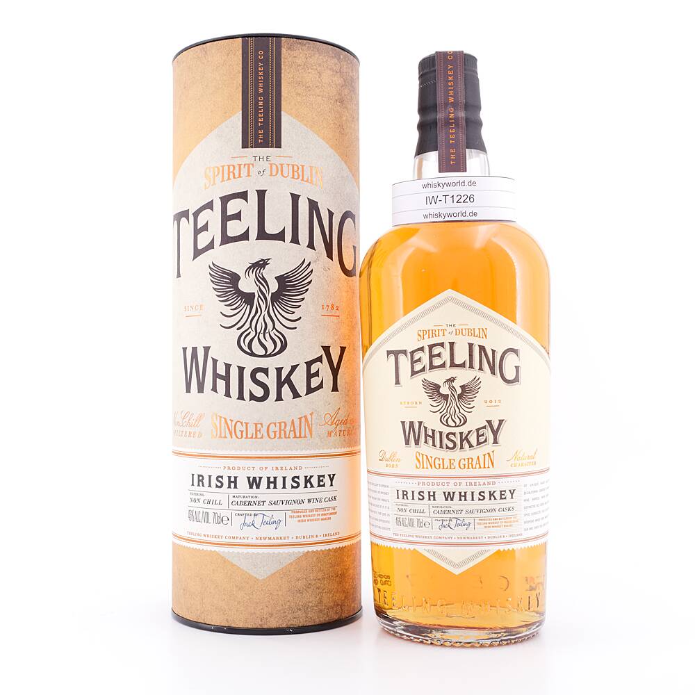 Teeling Single Grain Cabernet Sauvignon Wine Cask 0,70 L/ 46.0% vol Teeling Single Grain Cabernet Sauvignon Wine Cask 0,70 L/ 46.0% vol