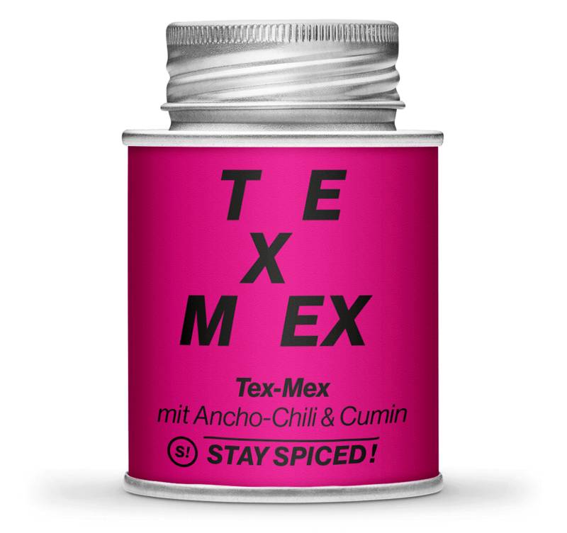 Tex-Mex Gewürzzubereitung mit Ancho-Chili & Cumin, 170ml Schraubdose