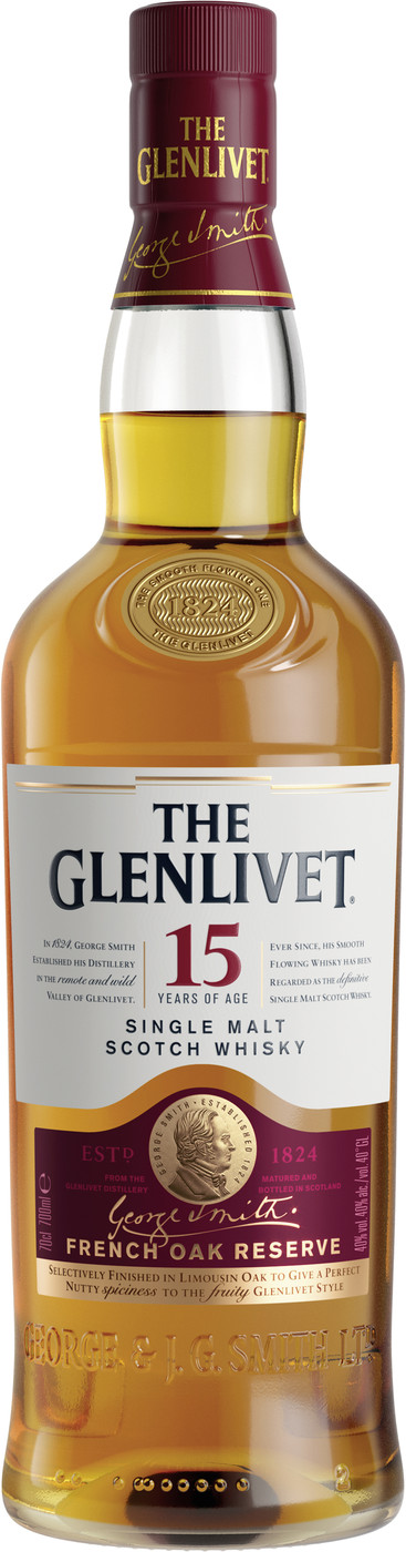 The Glenlivet Whisky 15 Jahre 40% GP 0,7L The Glenlivet Whisky 15 Jahre 40% GP 0,7L