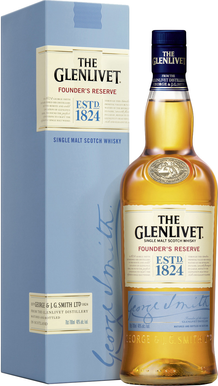The Glenlivet Whisky Founders Reserve 40% GP 0,7L The Glenlivet Whisky Founders Reserve 40% GP 0,7L