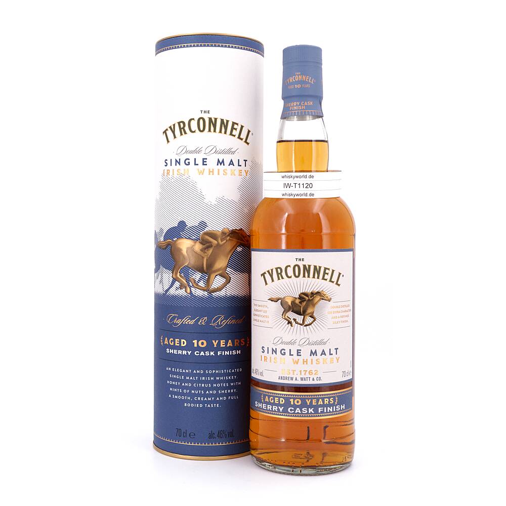 The Tyrconnell Sherry Cask finish 10 Jahre 0,70 L/ 46.0% vol The Tyrconnell Sherry Cask finish 10 Jahre 0,70 L/ 46.0% vol